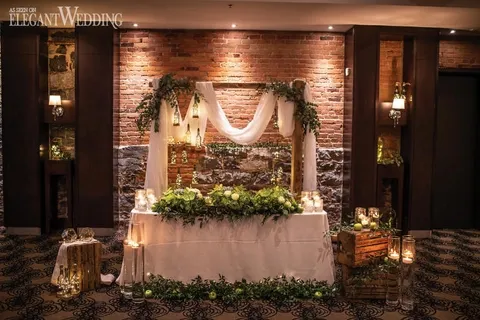 elegant wedding rustic garden wedding with twinkling lights20