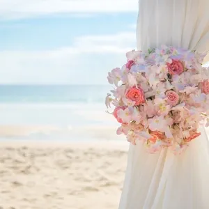 Romantic Wedding setting on the beach.